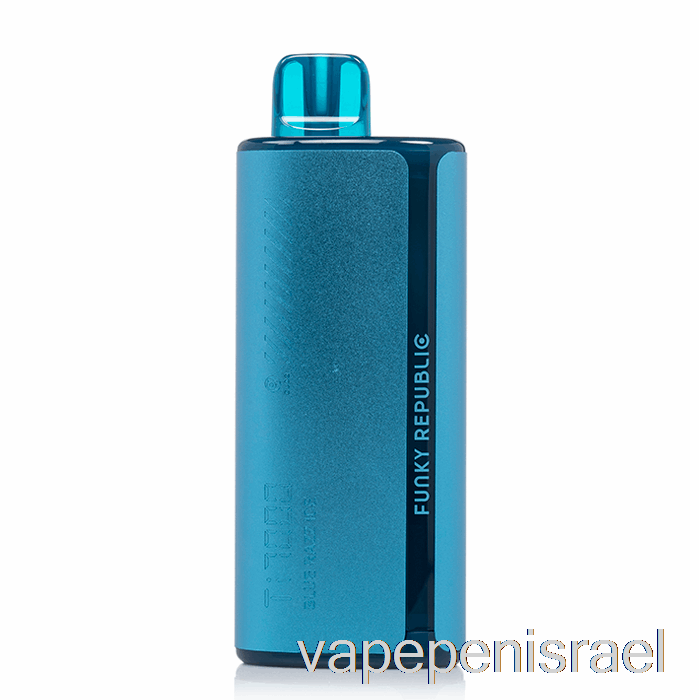 חד פעמי Vape Israel Funky Lands Ti7000 חד פעמי Blue Razz Ice